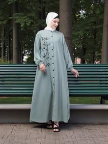 Women's Abaya Burqa, Modest Islamic Dress, Aug06 - Multicolor - View 1
