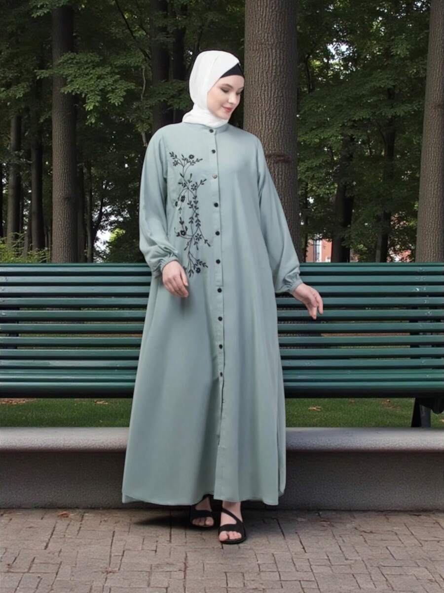 Women's Abaya Burqa, Modest Islamic Dress, Aug06 - Multicolor - View 1