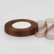 1.2cm Snow Gauze Ribbon For Bouquet Binding, Baking Cake Gift Wrapping, Hair Braiding, Hair Tie, DIY Accessories - 1.2 cm Snowflake Ribbon - View 35