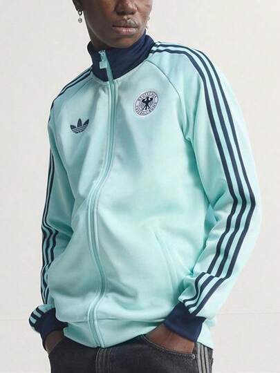  Áo khoác thể thao tập luyện phong cách retro adidas Originals World Cup 2026 Đức, dành cho nam, mã JZ9340