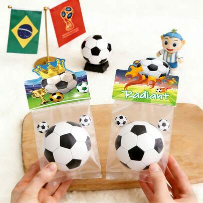 1pc World Cup Themed Mini Decorative Card, Creative Stacking Card, Football Theme Thank You Card, Handmade World Cup Party Greeting Card