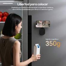 MA39 Soporte magnético con Ventosa 3 en 1, trípode Giratorio 360 °   con mosquetón, Compatible con iPhone 7 a 12, Ideal para el Tablero del Auto, el Gimnasio, la Cocina y la Oficina - 1 - Ver 8