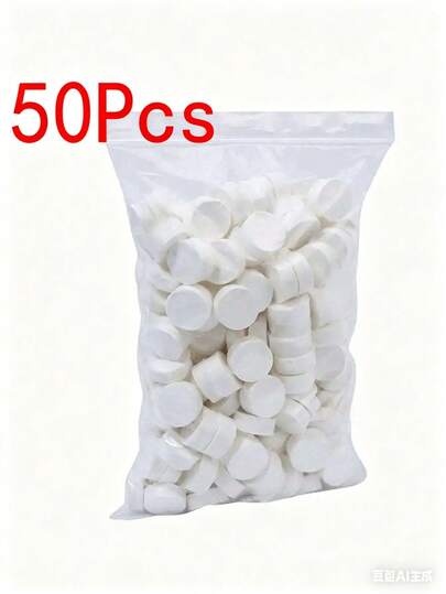 50-Piece Disposable Compressed Towel, Coin Tissue, Portable Travel Mini Compressed Towel, Suitable For Outdoor Travel, Barbecue, Outdoor Camping