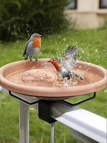 3-Point Support Stable Copper Bird Food Bowl, Suitable For All Outdoor Bird Feeders, Suitable For Gardens, Balconies, Bird Feeding Areas And Nesting Areas, Suitable For Outdoor Enthusiasts Who Love Bird Watching - Multicolor - View 5