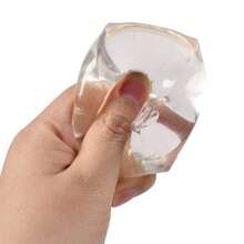 1pc Transparent Squeeze Toy, Squishy Slow Rebound Rectangular Tofu Stress Relief Ball - Multicolor - View 5