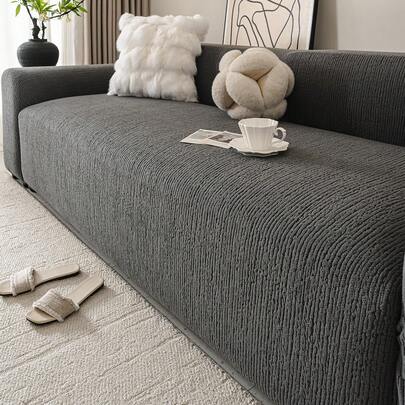 1 tấm bọc ghế sofa màu trơn, chống trơn trượt và bền chắc, thân thiện với thú cưng, không phai màu, đa năng, chống trầy xước, độ đàn hồi cao, nhiều màu sắc, thời trang và thoải mái, có thể giặt máy, tái sử dụng, phù hợp cho mọi mùa.