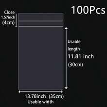 XZV 100 túi nhựa trong suốt tự dính, chống phai màu, thích hợp đựng quần áo, áo sơ mi, quà tặng, có thể đóng mở lại, tái sử dụng, đựng đồ trong suốt, chất liệu polyethylene, bao bì quần áo, túi nhựa OPP trong suốt chống bụi, giấy kính, tự dính, hai lớp dày 0.0563mm/2.222mil, thích hợp cho sinh nhật, kỷ niệm, đám cưới, trang trí, phụ kiện, thiệp, quần áo. - Hoàn toàn minh bạch - Xem 18