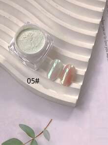 Aurora Glass Pearl Nail Powder Flash Mirror Surface Effect Ultra Fine Opalescent Holographic Shimmer Nail Art Powder For Home DIY Manicure Design Professional Nail Salon(0.5g/Bottle) - Multicolor - View 10