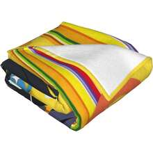 Anime Overlord Albedo Blanket Unisex Blankets Soft Plush Fleece Throw Blankets For Couch Sofa Bedding Living Room - màu đen - Xem 5