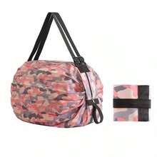 Foldable Reusable Grocery Shopping Bag - Large Capacity, Shoulder Strap, Suitable For Shopping And Travel - Multicolor - View 12