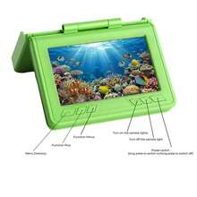 Fourq Portable Underwater Fish Finder Camera 220° Wide Angle HD 4.3 Inch Screen IR Night Vision 100ft Cord 5000mAh Rechargeable For Frozen Lakes, Boats, And Kayaks - Green - View 7
