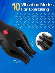 Massageador Estimulador de Glande Masculino com Função de Lambida de Língua, Dispositivo de Treinamento Masculino, Brinquedo Adulto, Dispositivo de Prazer, Toque Realista, Brinquedo de Privacidade - Tamanho Único - Visão 3