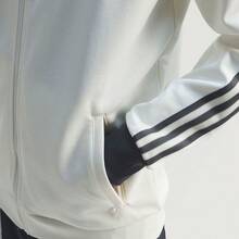 adidas originals 立領拉鍊條紋針織夾克男款 - 白色 - 查看 6