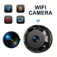 1pc Small 1080p Spy Camera, 2.4G Wireless WiFi Hidden Camera, Full HD Hidden Camera, Home/Office Security. - Black - View 3