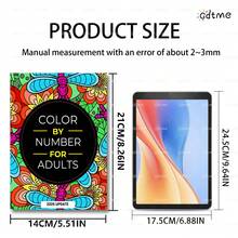 GDTME Number Coloring Task, Coloring By Number For Adults, Interesting Coloring Exercise, Improves Concentration, A Relaxing Gift, Gifts For Women, Birthday, Anniversary, Back-To-School Gifts, Stationery, Father's Day Gifts, With 5 Stickers. - Number Coloring - View 8