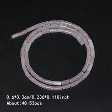 6x3mm 天然石柱狀虎眼石 玫瑰錳礦石 蛋白石 非洲綠松石 散珠 間隔珠，適用珠寶DIY手鍊項鍊，女性禮物 - Beads - 查看 16