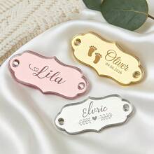 10/30pcs Personalized Acrylic Decoration Labels, Suitable For Sewing Knitting Boutique Wedding Birthday Gifts, DIY Clothing Labels, Craft Materials, Decorative Buttons, Bridesmaids Gifts Set - Multicolor 2 - View 5