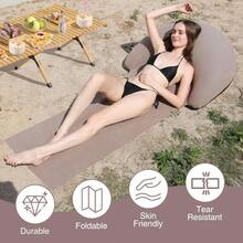 Inflatable Beach Mat, Outdoor Camping Single Sleeping Pad, Foldable And Portable - Multicolor - View 5