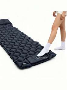 1pc Ultra-Light Outdoor Camping Sleeping Pad With Built-In Pillow And Air Pump, Suitable For Camping, Hiking, Outdoor Activities - Multicolor - View 14