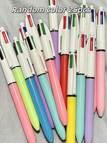 10pcs/Set Assorted Color Ballpoint Pens, 1.0mm Tip, 4-In-1 Multicolor Pen, Retractable Cute Nurse Pen, 4 Colors In 1, Suitable For School, Students, Nurse Notes, Whiteboard, Office Supplies Back To School - Multicolor Pens - View 9
