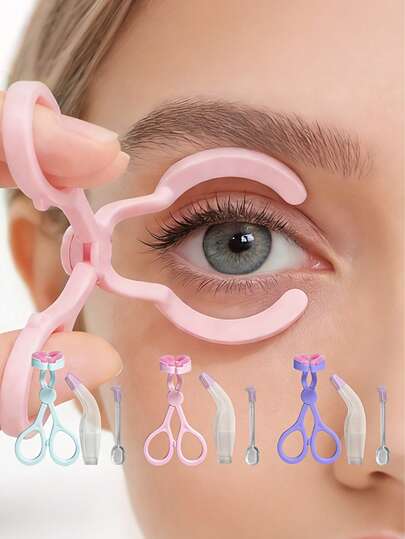 Juego de herramientas de inserción y extracción de lentes de 3,07 pulgadas - Pinzas y aplicador ergonómicos - Para lentes blandas y duras - Herramientas de cuidado ocular convenientes - Ideal para uso diario y viajes - Perfecto para usuarios de lentes de contacto
