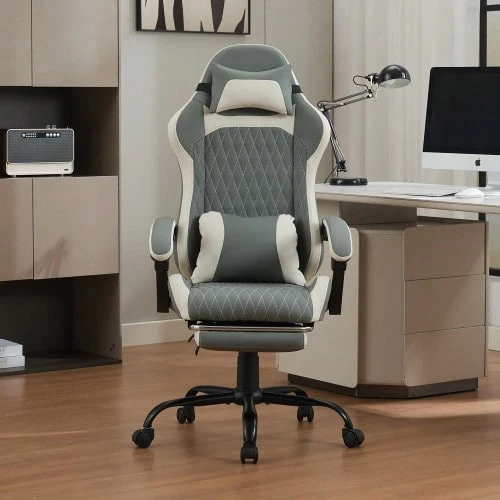 Elegant And Minimalist Gaming Chair - Grey - View 1