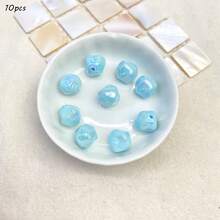 12mm Piedra irregular de unicolor chapada en AB con orificio pasante, material para accesorios de joyería DIY/cuerda de teléfono móvil, pulsera y otros - Multicolor - Ver 9