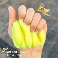 Juguetes Squishies Divertido Juguete de Apretar Banana que Cambia de Color - No Estés Ansioso Juguete de Alivio del Estrés - Juguete de Apretar de Goma Suave Sensible a la Temperatura con Degradado de Color Verde a Amarillo - Regalo de Cumpleaños - Multicolor - Ver 5