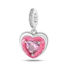 1 Pc Cute Pink Series Beaded Necklace,Love, Flower, Bow Tie, Crown, Cake, Camera, Cat Paw, Teddy Bear, Tiger, Dolphin, Rabbit Bead Charm Pendant ,Suitable For Women Bracelet/Necklace DIY Jewelry Making And Daily Decoration, Girls Accessory - Pink - View 10