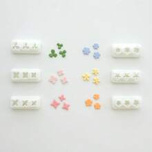 Khuôn kết hợp cánh hoa mini cho đất sét polymer, dụng cụ cắt đất sét hình hoa lá tinh xảo mới, dụng cụ làm khuyên tai, mặt dây chuyền và trang sức DIY. - trắng - Xem 2