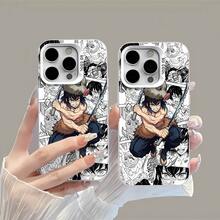 Funda para móvil con diseño de máscara de jabalí inspirada en el anime. Compatible con fundas para móviles , Apple, VIVO, OPPO, , Transsion, ,  y Honor. Fabricada en TPU, ofrece protección contra golpes y caídas. Un regalo ideal para familiares y amigos. - Blanco - Ver 3