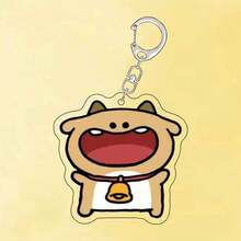 Móc khóa hình động vật nhỏ miệng to hoạt hình, hình khỉ Alpaca dễ thương, mặt dây chuyền ba lô bằng acrylic, thích hợp làm quà tặng cho bạn bè, bạn học. - Nhiều màu - Xem 3