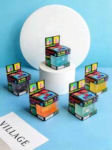Brinquedo antiestresse macio , brinquedo sensorial com glitter e textura de mármore galáctico, brinquedo para mesa ideal para escola, escritório, viagens, recompensas em sala de aula, lembrancinhas de festa, presentes de formatura e de verão para crianças e adultos. - Multicolorido - Ver 8