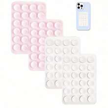 4pcs Silicone Phone Suction Cup Holder, Light Pink + Light Purple, Silicone Phone Stand, Compatible With All Phone Models, Easy To Install, Battery-Free, 4pcs/Pack, Gift For Friends/Ideal Holiday Gift, Halloween Gift, Christmas Gift - Multicolor - View 21