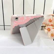 1 chiếc ốp lưng máy tính bảng chấm bi hồng và viền ren có ngăn đựng bút, tương thích với iPad thế hệ thứ 10/11 (A16 2025)/Tương thích với Samsung Galaxy S9/S7/S10+/Tương thích với /Tương thích với - Nhiều màu - Xem 4