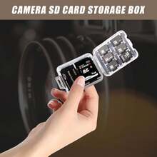 2/4 Packs SD Card Storage Case – 8-In-1 Hard Plastic Holder For Micro SD/SDHC/TF/MS Cards – Compact, Reusable Memory Card Organizer (Cards Not Included) - View 10