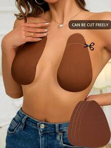 Cinta para senos talla grande para tallas A-F, cinta adhesiva invisible para levantar el busto, sujetador push-up adhesivo anti-caída para senos grandes - Multicolor - Ver 1
