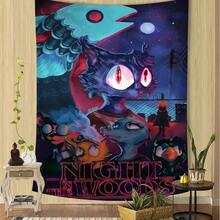 Night In The Woods Classic Anime Printed Large Wall Tapestry Hanging Tarot Hippie Wall Rugs Dorm Cheap Hippie Wall Hanging - 圖2 - 查看 9