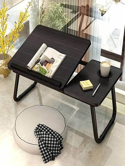1pc 5-Level Adjustable Foldable Laptop Desk, Small Table For Dorm, Study, Slouchy Use On Bed