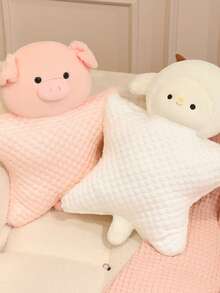 Cute Cartoon Animal Throw Pillow, Soft And Cool Granular Fabric Cushion ...