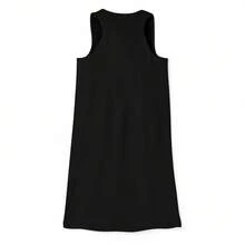 1 Pc  Printed Women's Dresses Jack Hughes USA Hockey Golden Goal 2026 Hockey Hughes - 黑色 - 查看 3