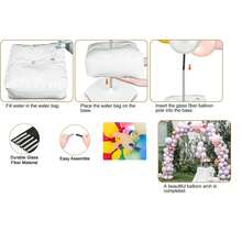 For Party Decor, Adjustable 10Ft Stand With Water Fillable Base Balloon Arch Kit - 查看 4