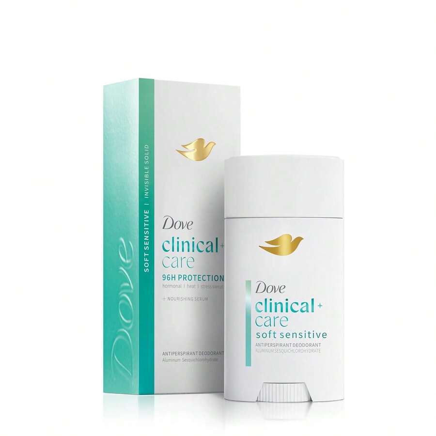 Dove Clinical + Care Antiperspirant Deodorant Invisible Solid Stick For Women Clean Soft For Sensitive Skin Hypoallergenic 2.6 Oz - 多樣化香型 - 查看 1