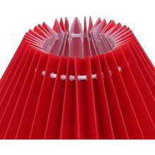 Mini Pleated Lamp Shade, Suitable For E26/E27 Bulbs, Small Ruffled Lamp Shade For Table Lamps, Bedside Lamps, Night Lights (Red/Yellow/Blue) - Umbrella - View 8