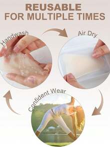 Pegatina de silicona con forma de Y para privacidad, traje de baño, deportes, sujetador de yoga, pegatina invisible a prueba de fugas para el área de privacidad, adecuada para aguas termales - multicolor - Ver 3
