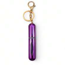 Colorful Metallic Keychain Spray Bottles With Gold Keychains, Portable Perfume Atomizers For Travel - Multicolor - View 13