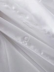 Bộ ga trải giường sang trọng màu trắng satin 2/3 món, bộ ga trải giường có tua rua, bộ đồ giường phong cách trang trại cổ điển sang trọng, bộ ga trải giường 3 món phong cách Boho có tua rua và dây buộc (không bao gồm chăn bông). Phù hợp hoàn hảo với giường đơn, giường đôi, giường cỡ Queen, giường cỡ King. Thích hợp cho giường ngủ gia đình, đồ dùng ký túc xá và trang trí Giáng sinh. - trắng - Xem 6