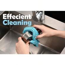 Silicone Whale Dish Scrubber 6 Multipurpose Kitchen Cleaning Brush In Blue For Efficient And Gentle Surface Cleaning - Blue - View 2