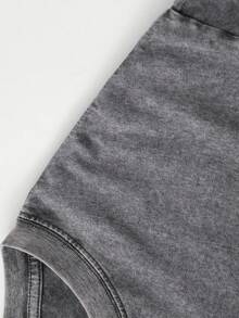 New American-Style 100% Cotton T-Shirt Suitable For Both Men And Women, With Fun Retro Design And Double-Sided Printing. B T    S Jimin 95 • Preference For T-Shirts • Birth Year Jersey - The "JIMIN" Logo And The Number "95" Represent The Birth Year Of Member Park Ji-Min, Featuring Cartoon Letter Pattern Printing. Streetwear Korean-Style Comfortable Retro Fashionable Casual And Versatile Y2K Clothing. Regular Small-Scale Punk-Style Fitted Black Round-Neck Short-Sleeved Washed T-Shirt From The Washed Retro Series, A Comfortable Pure Cotton T-Shirt From The Washed Retro Collection, Easily Creating Retro Casual Outfits, Suitable For Daily Commuting, Casual Outings, Music Festivals, And Daily Wear. Classic Retro Style, Men's Printed T-Shirt, Women's Printed T-Shirt, Couple's Outfit. - Xám - Xem 5