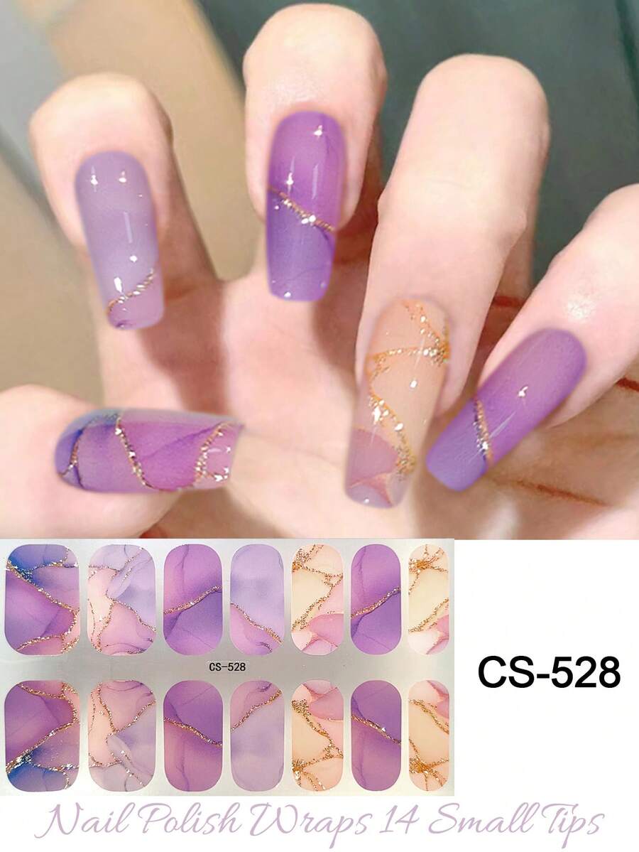 珊瑚粉美甲贴纸，防水美甲贴花，纯色，葱粉色，渐变全甲贴